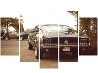 100CM 150CM OBRAZ 5 ELEM FORD MUSTANG 55LANEY69 ŚCIENNY