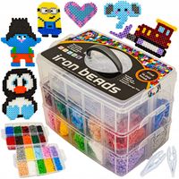 MEGA DUŻY ZESTAW Prasowanka Koraliki do Prasowania KUFEREK Akcesoria 16000e