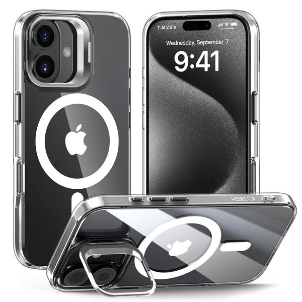 Etui Tech-Protect Magstand MagSafe Przezroczyste DO iPhone 16 TPU zdjęcie 1