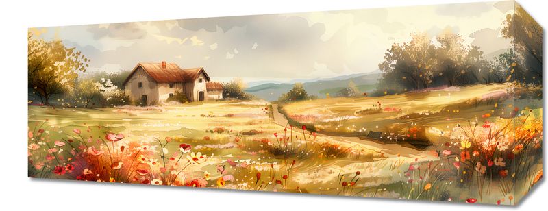 Obraz 50x20cm Sielski Domek zdjęcie 1