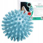 PILKA REHABILITACYJNA Z KOLCAMI, SENSORYCZNA TWARDA PIŁECZKA DO MASAŻU