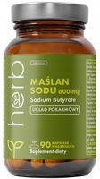 HERB MAŚLAN SODU 90kaps 600 MG KWAS MASŁOWY 80% IBS ZDROWE JELITA TRAWIENIE