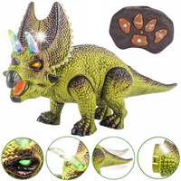Dinozaur Zdalnie Sterowany RC Robot Triceratops Zabawa Dla Dzieci WOOPIE