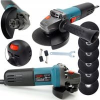 SZLIFIERKA KĄTOWA SIECIOWA 1750 Z REGULACJĄ OBROTÓW I ZESTAWEM TARCZ