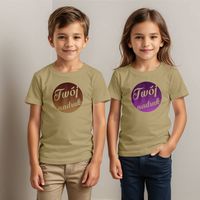 Dziecięca bawełniana koszulka z Twoim nadrukiem - army 7-8