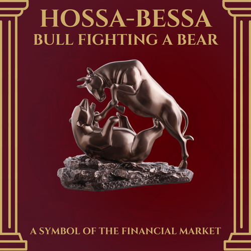 Walka Rynkowa — rzeźba brąz Walka Hossy z Bessą BULL-01 na Arena.pl