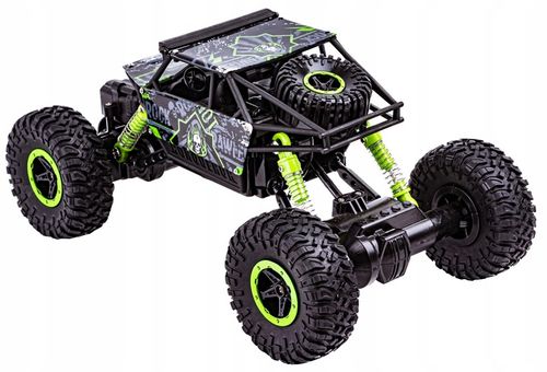 Samochód Auto RC ROCK CRAWLER 2.4 GHz 1:18 Zielony Zdalnie Sterowany na Arena.pl