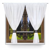 P20 Firana nowoczesna KOMPLET do salonu sypialni panel ekran glamur 300x150