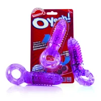 the screaming o oyeah purple - pierścień wibrujący silikonowy fioletowy