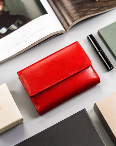 skórzany, średni portfel damski na zatrzask - peterson na Arena.pl