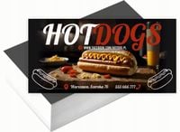 Wizytówki firmowe 100szt DUŻO RÓŻNYCH WZORÓW do wyboru HOT DOGS