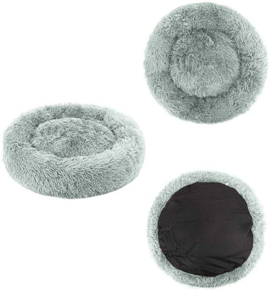 Legowisko pluszowe S 40cm - jasnoszare zdjęcie 3