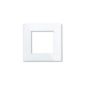 RAMKA SZKLANA IP20 BIAŁA 86X86MM SZKŁO HARTOWANE
