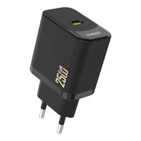 Ładowarka sieciowa 25W GaN USB-C - czarna