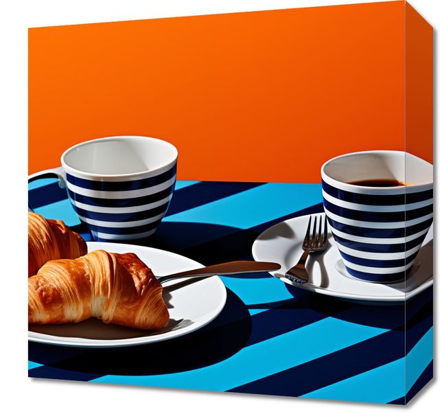 Obraz 40x40cm Croissanty zdjęcie 1