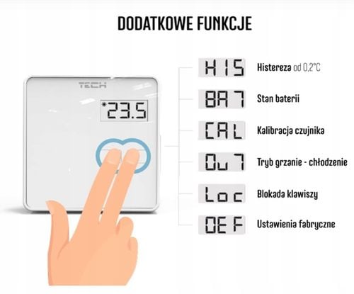 Regulator sterownik pokojowy TECH ST-294v2 biały na Arena.pl