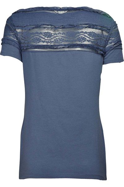 Niebieska Bluzka, Koronka - 38 / M zdjęcie 2