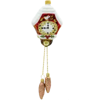 Bombka choinkowa szklana: Zegar z kukułką