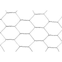 SIATKA OGRODZENIOWA PEONIA 10X0,5 M SZEŚCIOKĄTNA STAL 25MM