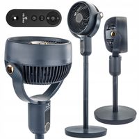 WENTYLATOR PODŁOGOWY WIATRAK STOJĄCY OSCYLACJA 4D REGULACJA LCD PILOT 50W