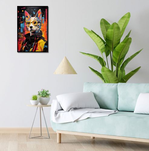 Plakat 40x60cm Kot w Miejskim Stylu na Arena.pl
