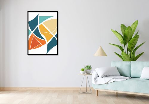 Plakat 68x98cm Geometria Wiatru na Arena.pl