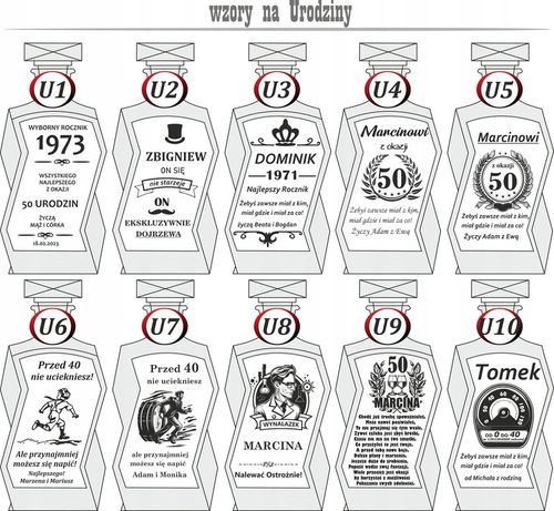 Zestaw Karafka na 18 30 40 50 Urodziny PREZENT na Arena.pl