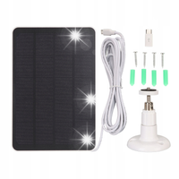 PANEL SOLARNY SŁONECZNY DO KAMER 4W 175X120X9MM MICRO USB I USB C