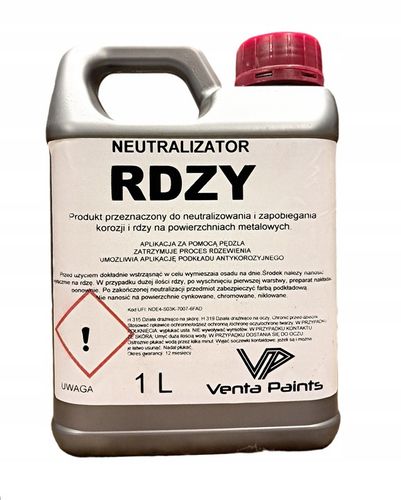 Neutralizator Rdzy / Odrdzewiacz 1l na Arena.pl