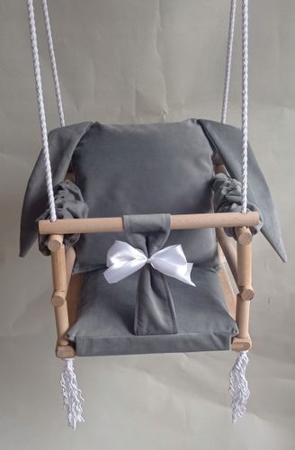 Huśtawka KRÓLIK 3w1 dzieci SZARY DOM pokój OGRÓD na Arena.pl