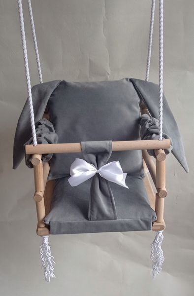 Huśtawka KRÓLIK 3w1 dzieci SZARY DOM pokój OGRÓD zdjęcie 2