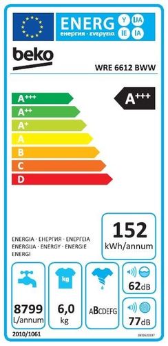 Beko WRE6612BWW  Pralka na Arena.pl