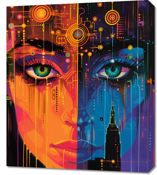 Obraz 60x70cm Cyfrowa Psyche zdjęcie 1