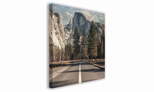 OBRAZ NA PŁÓTNIE 017 Droga pod górami 60x60cm na Arena.pl