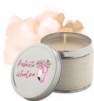 Świeczki zapachowe na Dzień Kobiet wyjątkowy prezent z nadrukiem