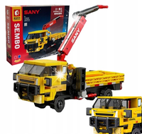 Klocki Budowa CIĘŻARÓWKA Auto Pojazd Budowlany Zestaw Klocków 184 pcs