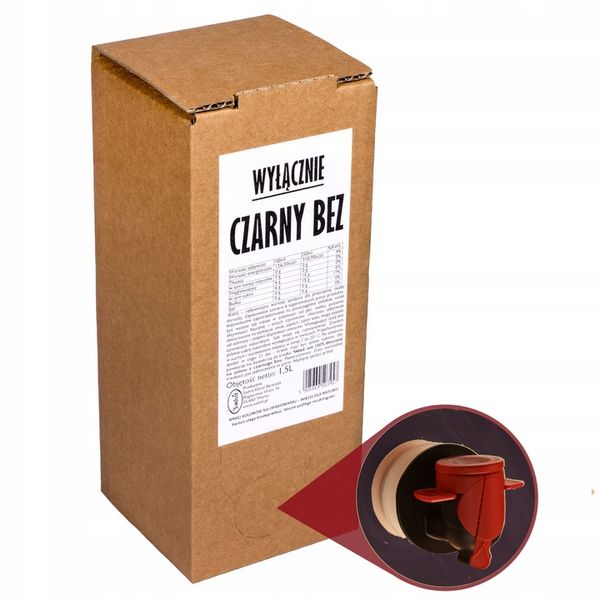 Sok z czarnego bzu 100% OWOCÓW Tłoczony NFC 1,5L zdjęcie 3