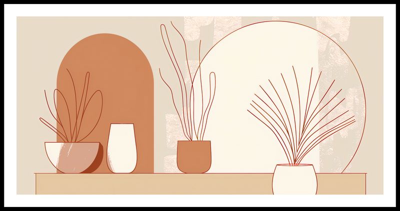 Plakat 91,3x44,5cm Widok Roślin zdjęcie 3