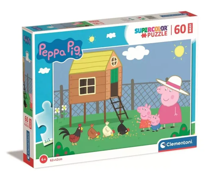 Puzzle 60 Maxi Super Kolor Peppa Pig zdjęcie 1