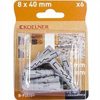 fix kołek rozporowy 8x40mm z wkrętem 5,0x45mm, [op6]