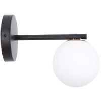 Ścienna LAMPA loftowa GAMA 33194 Sigma metalowa OPRAWA kinkiet kula ball biała