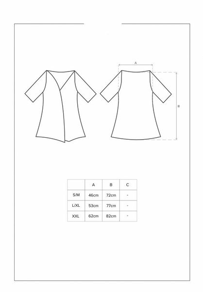 Obsessive Alluria peignoir szlafrok i stringi s/m zdjęcie 5