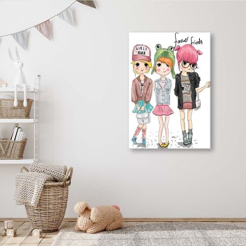 Emaga Obraz na płótnie, Przyjaciółki moda glamour - 70x100 na Arena.pl