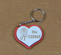 brelok 5 szt. drewniany dla ciebie 5 cm. | 7945