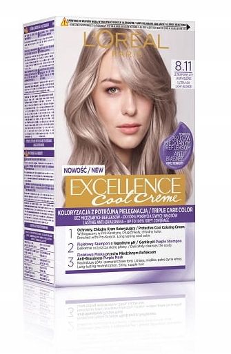 L'Oreal Excellence Farba Do Włosów 8.11 zdjęcie 2