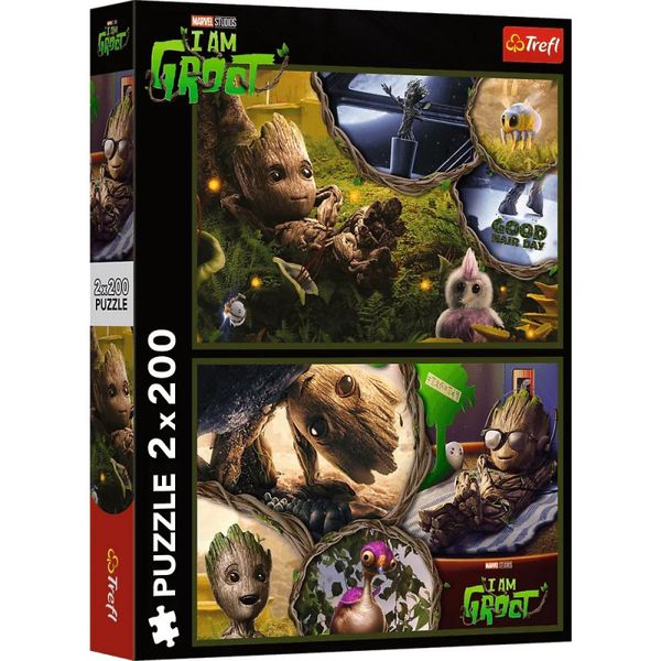 PUZZLE 2X200 JA JESTEM GROOT/MARVEL 13315 zdjęcie 1