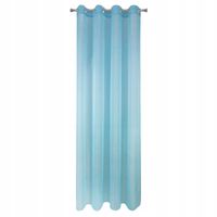 Firana gotowa na przelotkach REBECCA 140x250 Eurofirany niebieska
