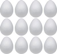 JAJKA JAJKO STYROPIANOWE JAJA 12 SZT 4CM WIELKANOC DO Decoupage STROIK
