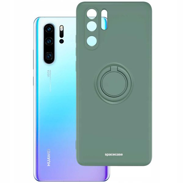 Spacecase Silicone Ring Huawei P30 Pro Dark Green zdjęcie 2
