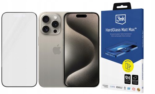 Apple iPhone 15 Pro - 3mk HardGlass Matt Max na Arena.pl